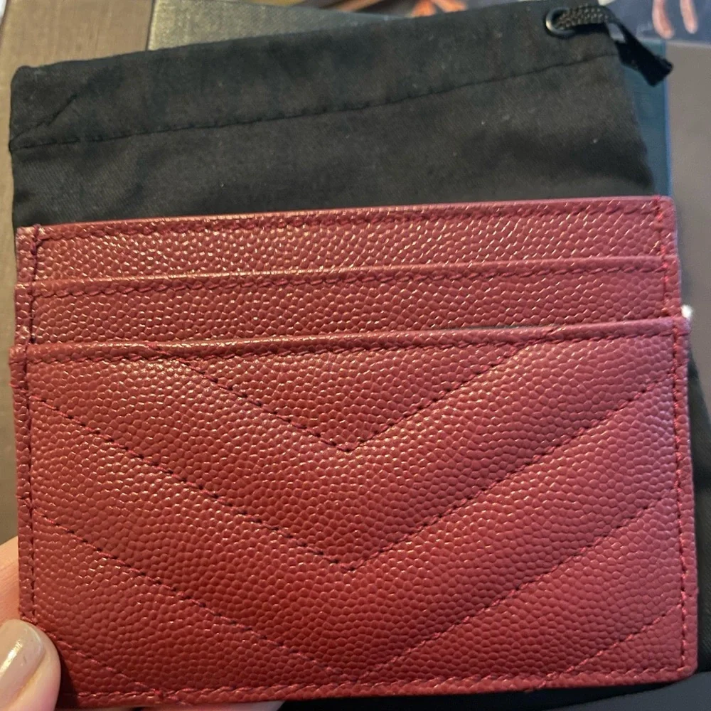 Saint Laurent YSL credit card case Opyum Red - Picture 3 of 9